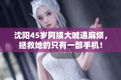 沈阳45岁阿姨大喊遇麻烦，拯救她的只有一部手机！