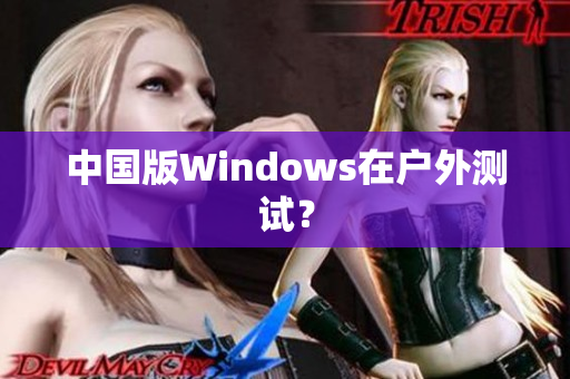 中国版Windows在户外测试？