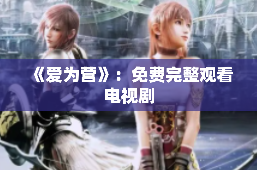 《爱为营》：免费完整观看电视剧