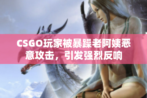 CSGO玩家被暴躁老阿姨恶意攻击，引发强烈反响