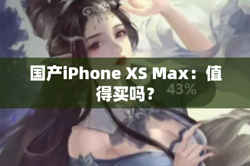 国产iPhone XS Max：值得买吗？