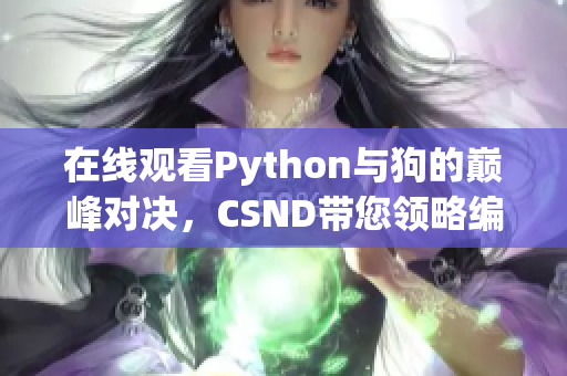 在线观看Python与狗的巅峰对决，CSND带您领略编程的魅力！