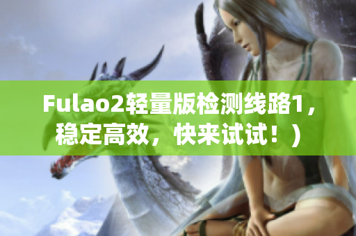 Fulao2轻量版检测线路1，稳定高效，快来试试！)