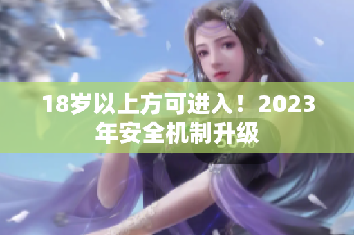 18岁以上方可进入！2023年安全机制升级