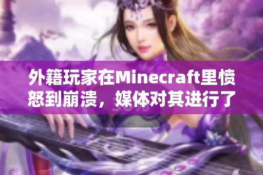 外籍玩家在Minecraft里愤怒到崩溃，媒体对其进行了采访