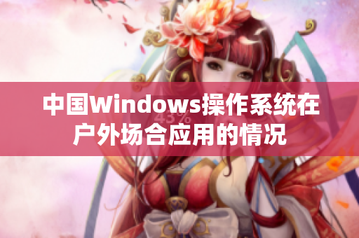 中国Windows操作系统在户外场合应用的情况