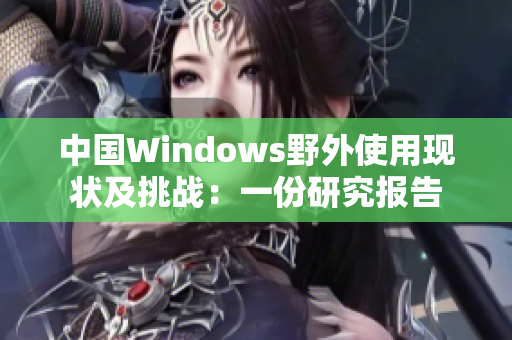 中国Windows野外使用现状及挑战：一份研究报告